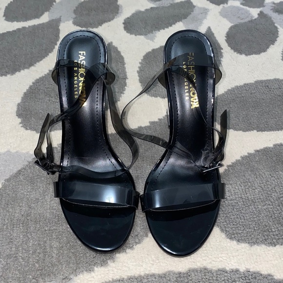 Black Glass Slippers - Picture 5 of 8